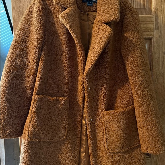 French Connection Tan Teddy Jacket - Picture 1 of 5
